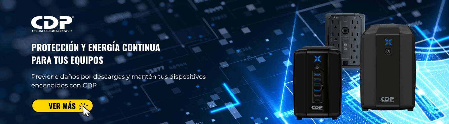 Protección y energía continua para tus equipos con CDP